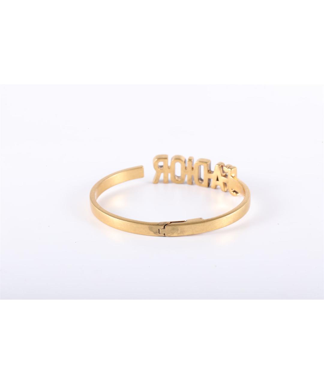 CHRISTIAN DIOR Золотой металлический браслет, фото 3