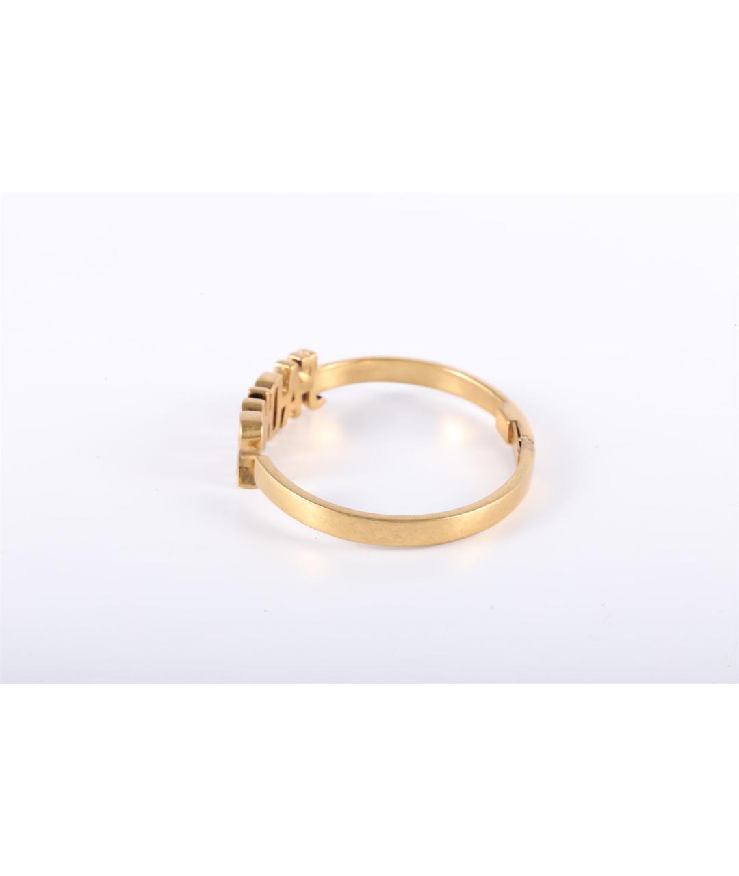 CHRISTIAN DIOR Золотой металлический браслет, фото 2