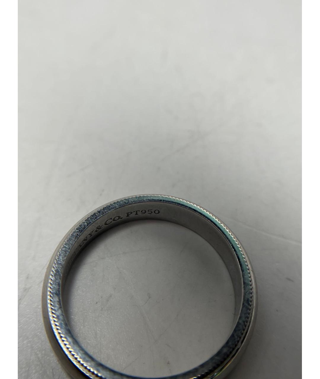 TIFFANY&CO Серебряное платиновое кольцо, фото 9
