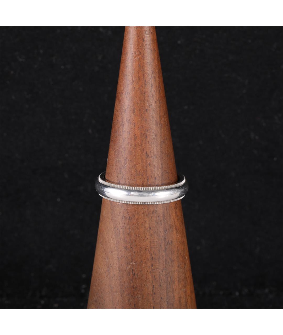 TIFFANY&CO Серебряное платиновое кольцо, фото 7