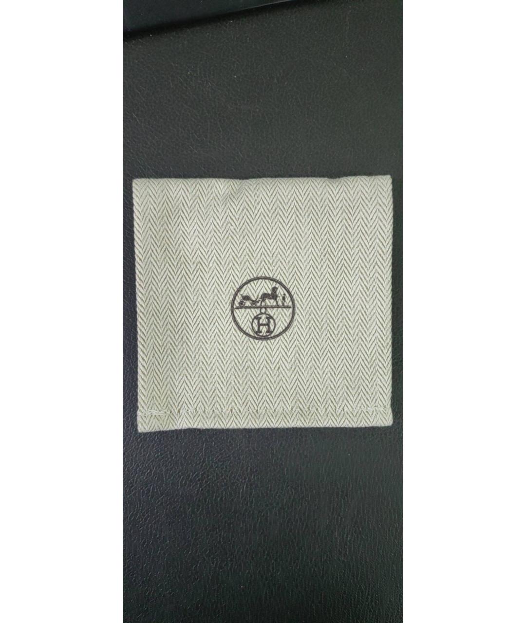 HERMES Бежевый кожаный браслет, фото 7