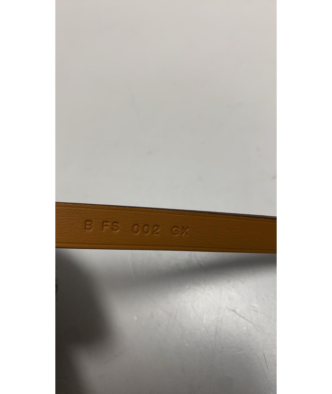 HERMES Бежевый кожаный браслет, фото 6