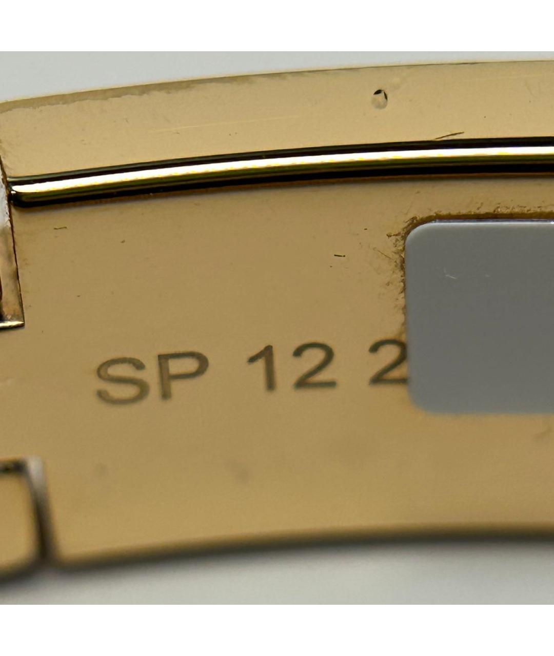 HERMES Розовый металлический браслет, фото 7