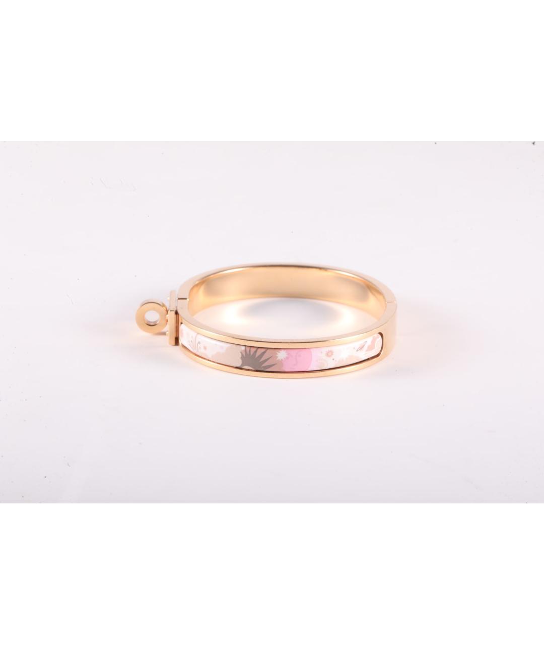 HERMES Розовый металлический браслет, фото 2