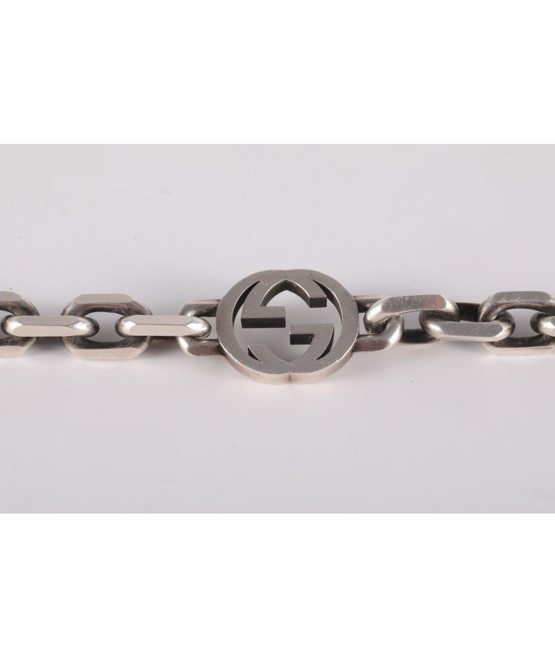 GUCCI Серебрянный серебряный браслет, фото 5