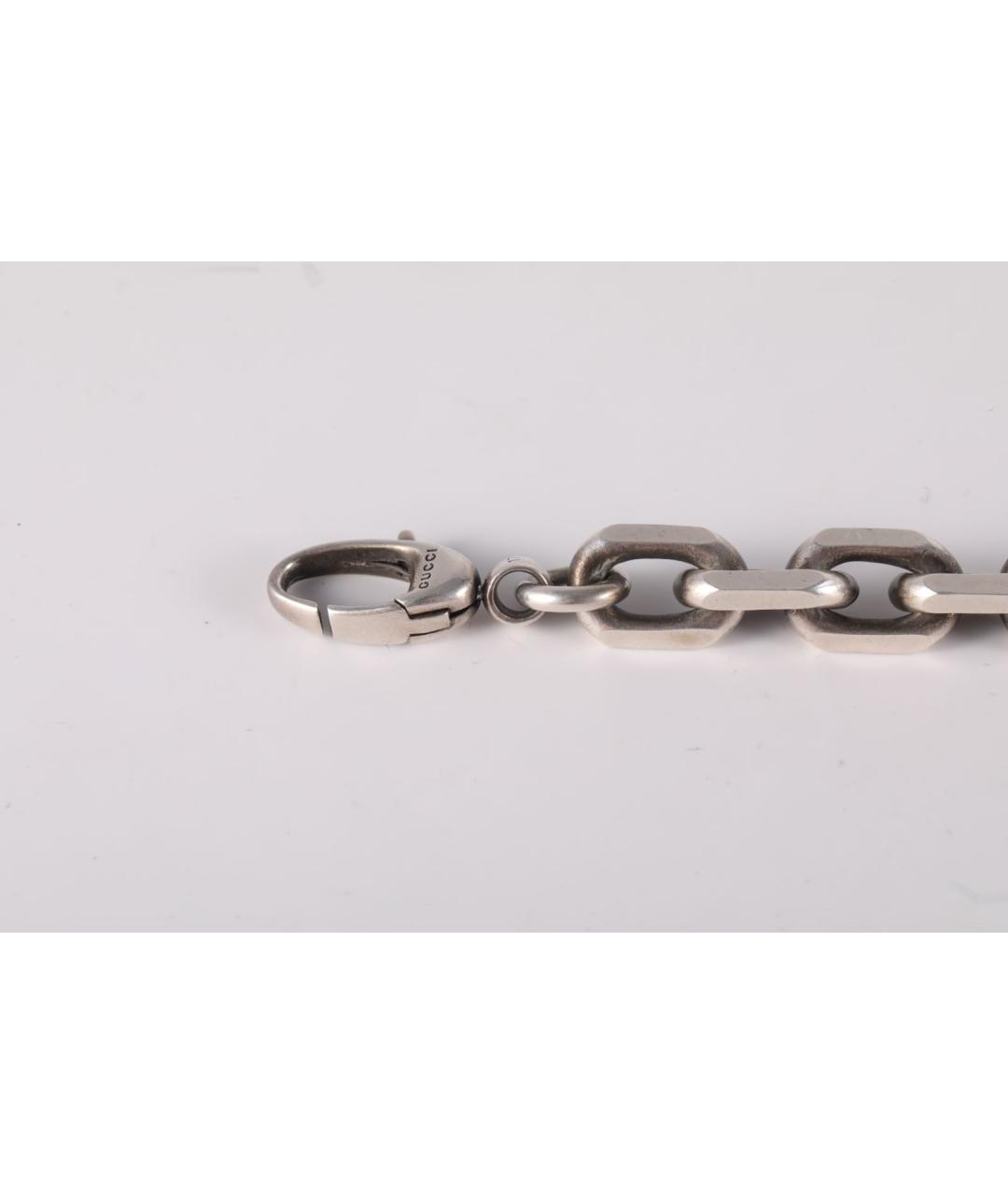 GUCCI Серебрянный серебряный браслет, фото 3
