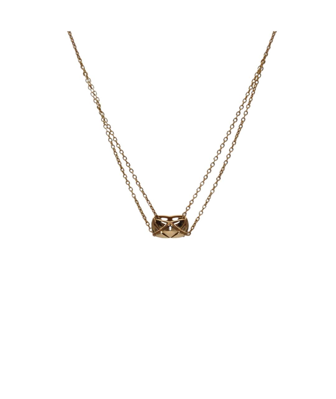 CHANEL Золотое колье из желтого золота, фото 1