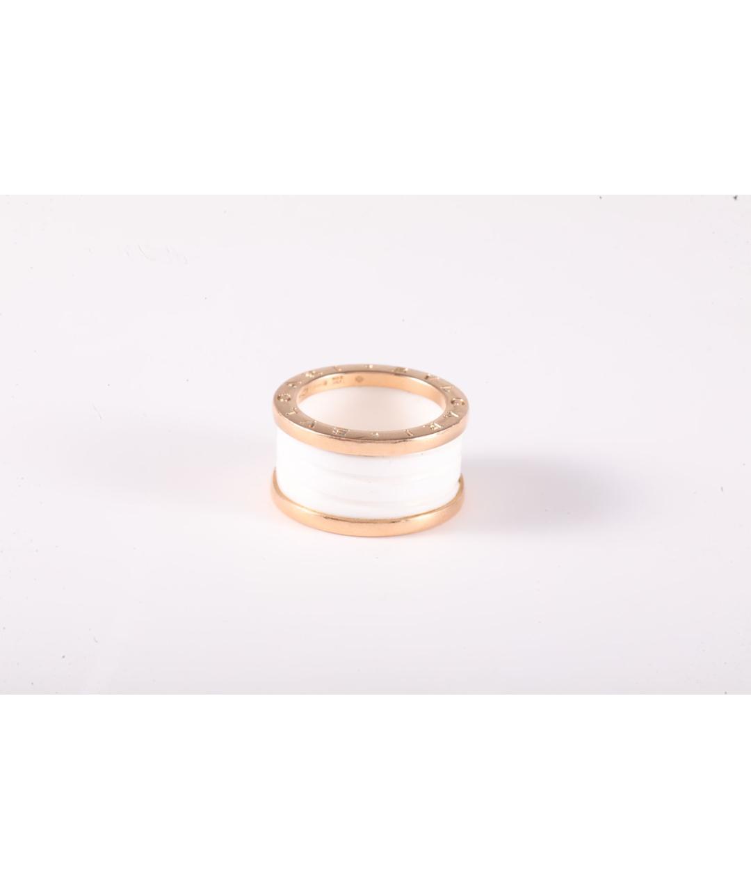 BVLGARI Белое кольцо из розового золота, фото 5