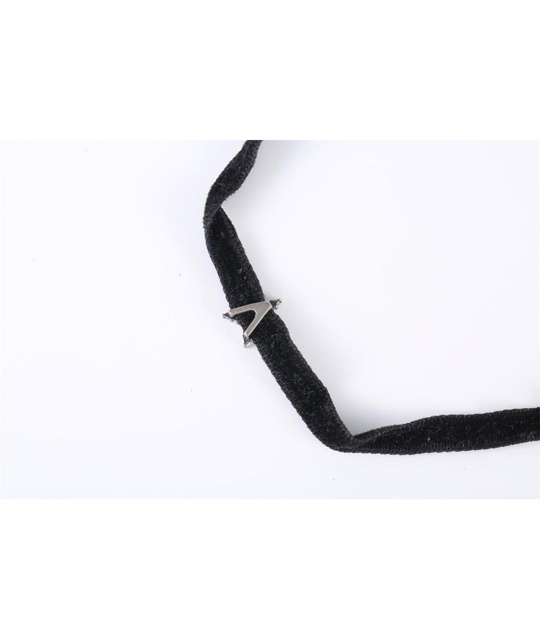 CHRISTIAN DIOR Черный металлический чокер, фото 2