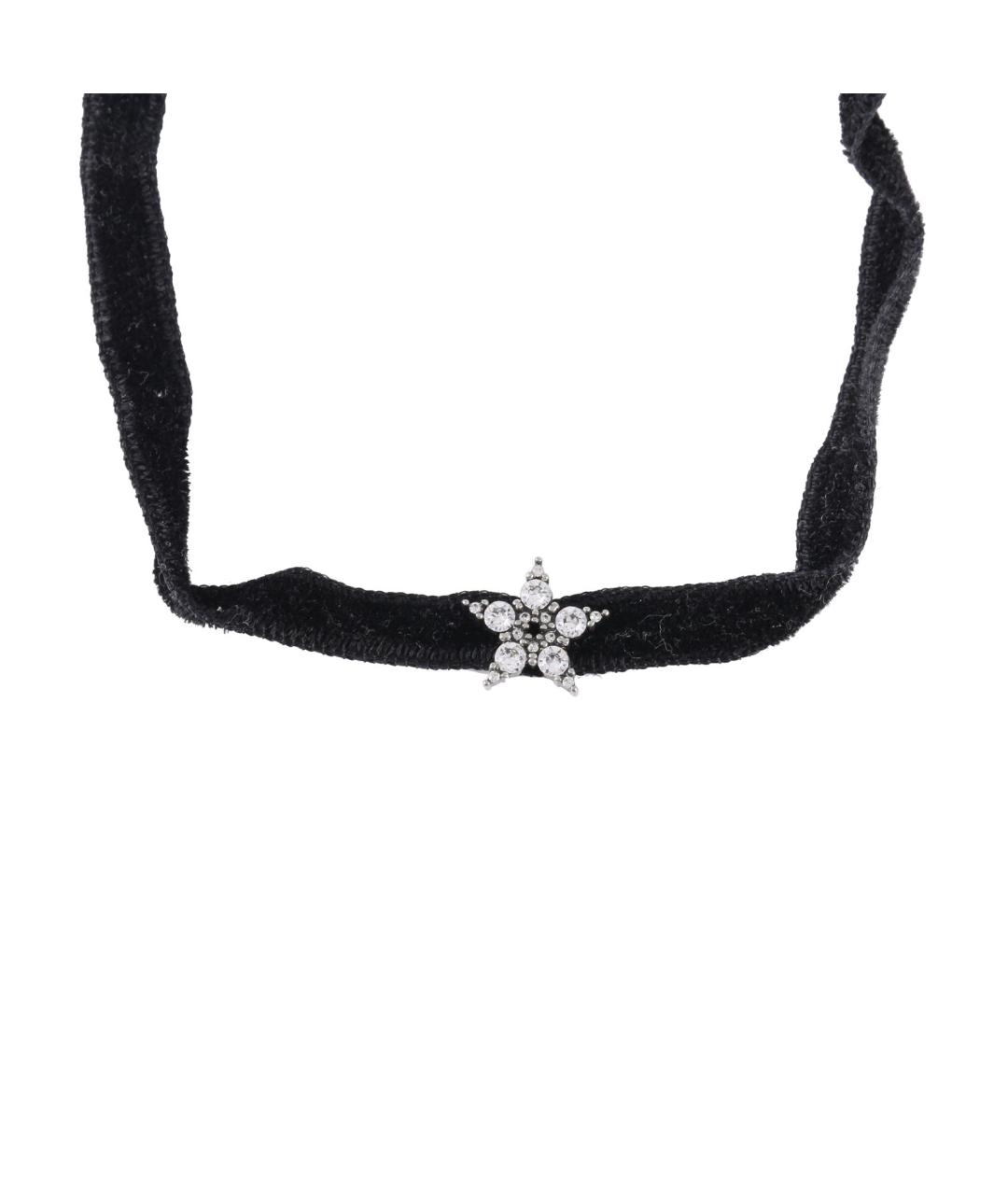 CHRISTIAN DIOR Черный металлический чокер, фото 6