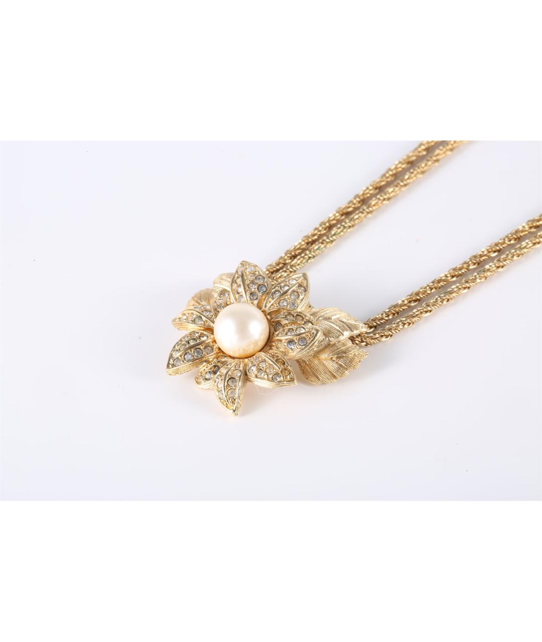 CHRISTIAN DIOR Золотое металлическое колье, фото 2