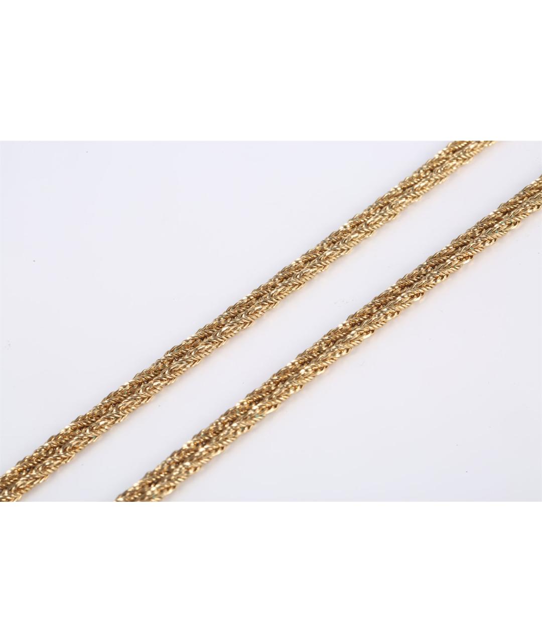 CHRISTIAN DIOR Золотое металлическое колье, фото 4