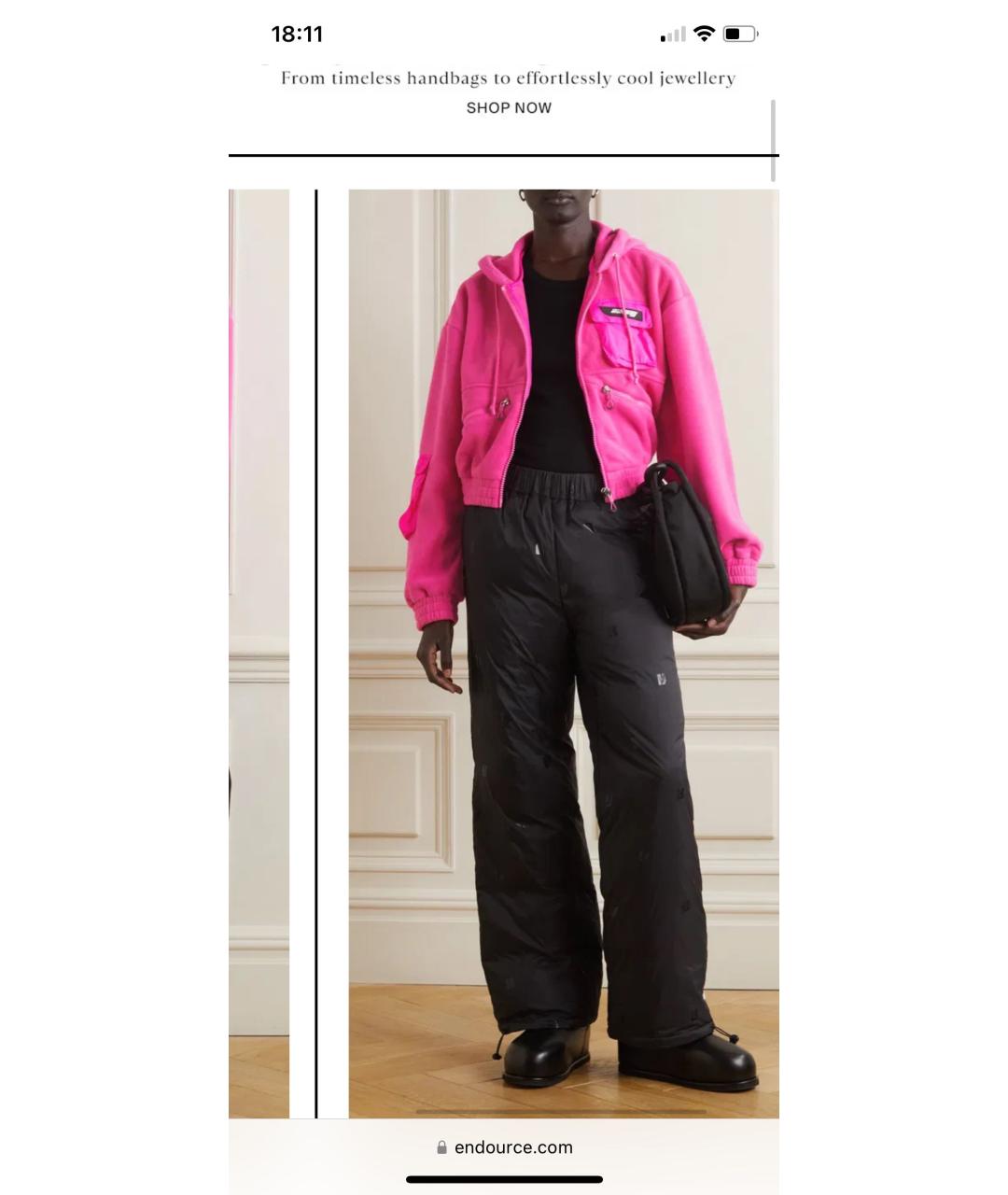 ROTATE Розовая куртка, фото 3