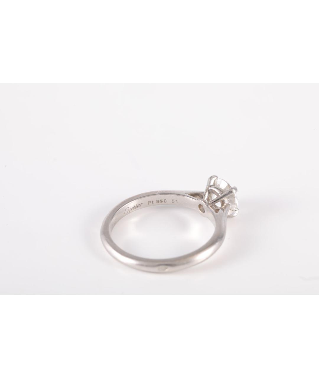 CARTIER Серебряное платиновое кольцо, фото 6