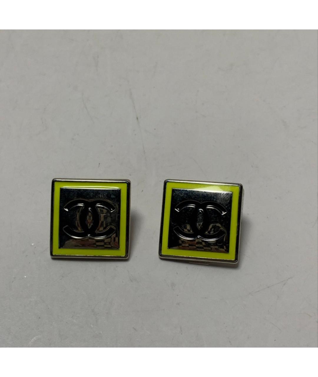 CHANEL Серебряные металлические серьги, фото 8