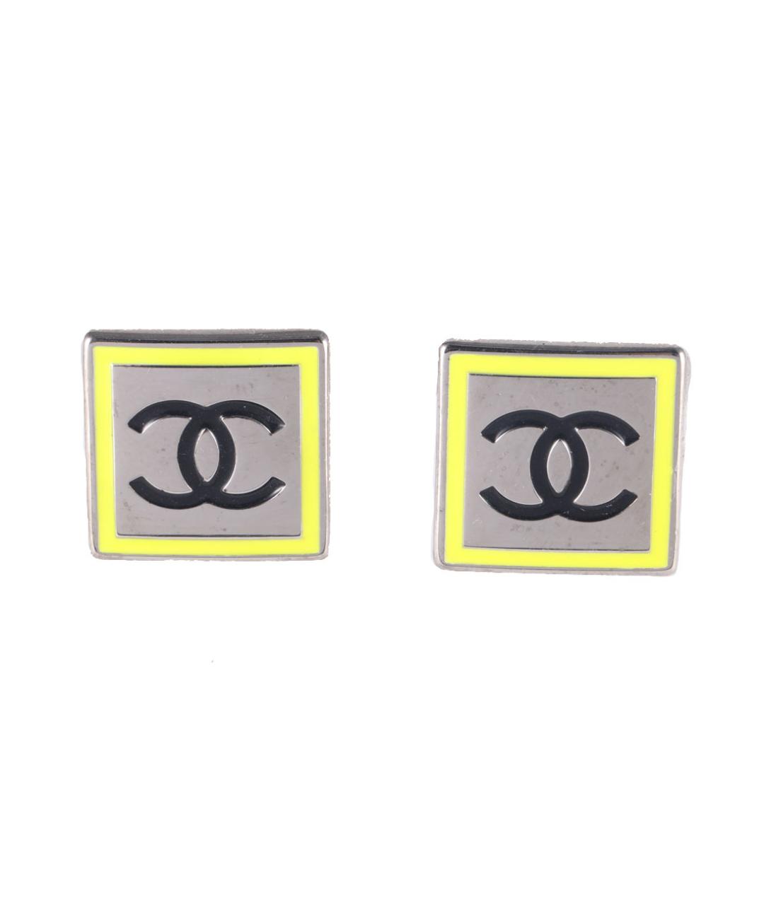 CHANEL Серебряные металлические серьги, фото 1