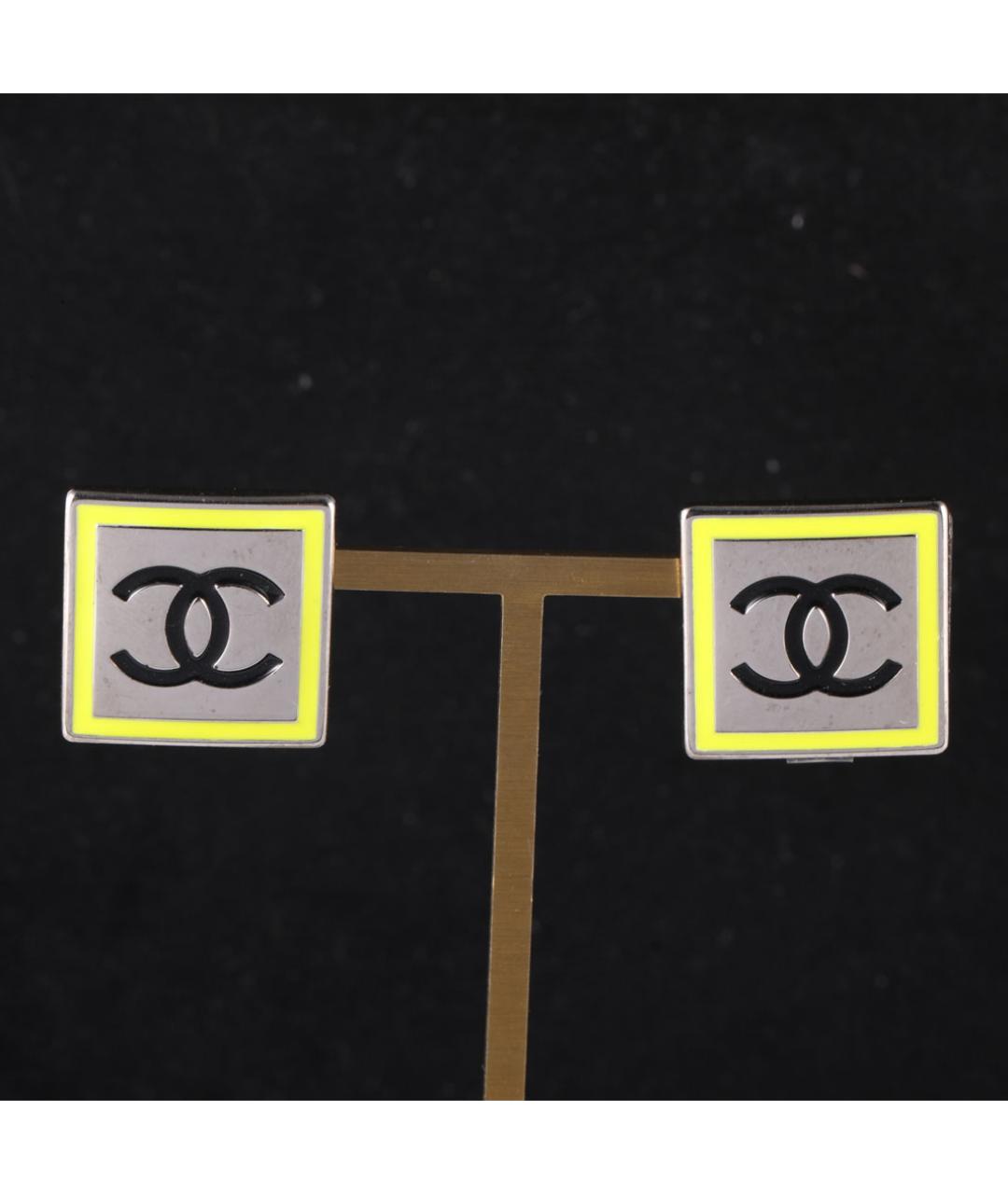 CHANEL Серебряные металлические серьги, фото 7