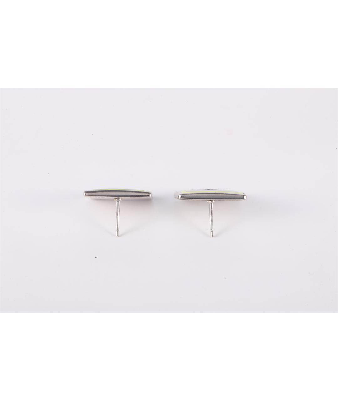 CHANEL Серебряные металлические серьги, фото 3