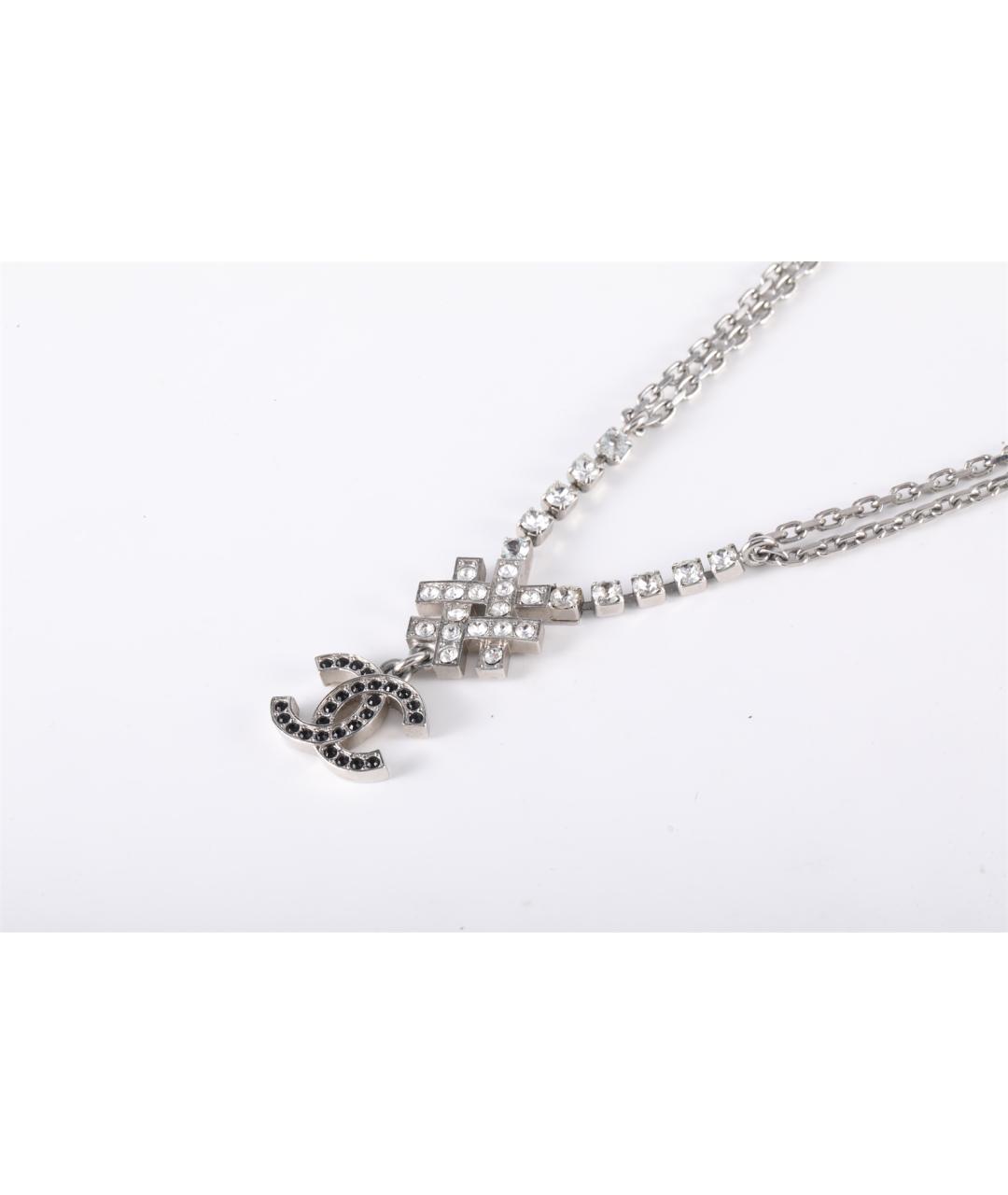 CHANEL Серебряное металлическое колье, фото 2