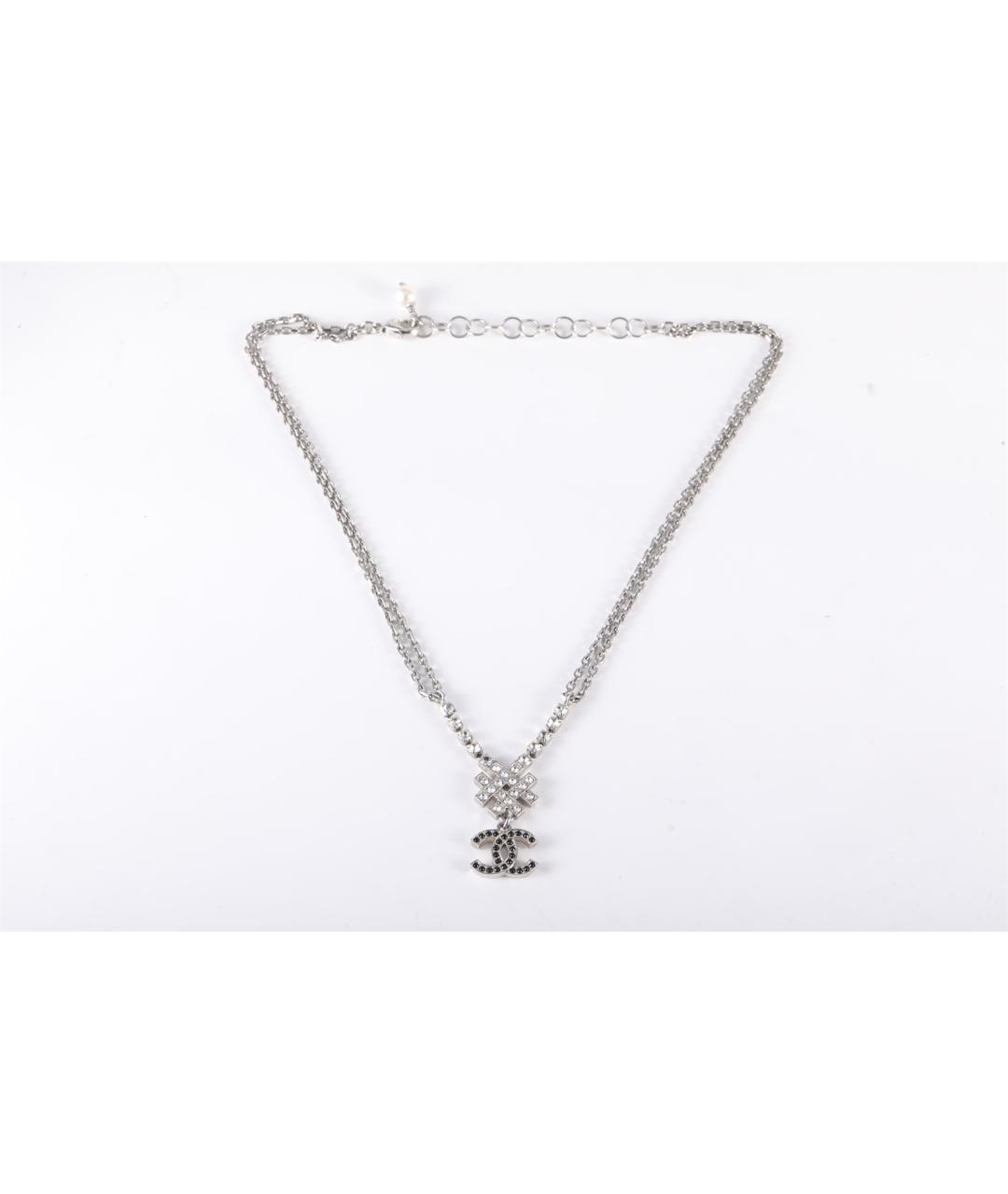 CHANEL Серебряное металлическое колье, фото 6