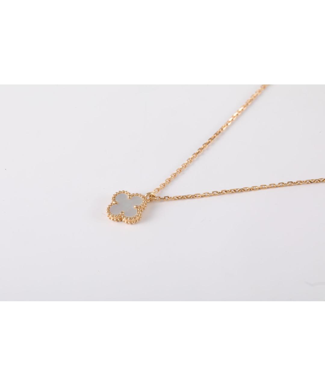 VAN CLEEF & ARPELS Белая подвеска из желтого золота, фото 2