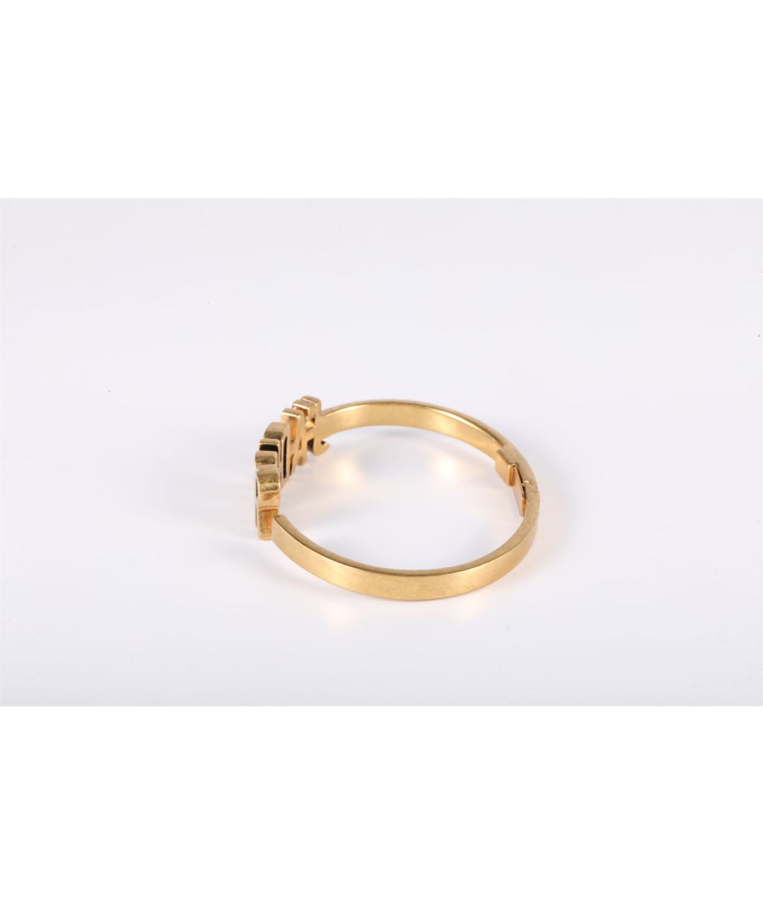 CHRISTIAN DIOR Золотой металлический браслет, фото 2