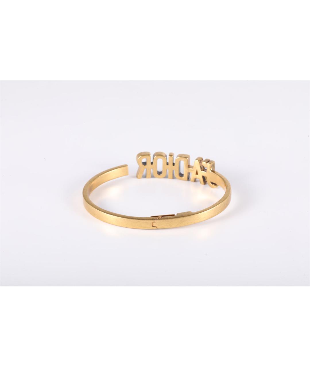 CHRISTIAN DIOR Золотой металлический браслет, фото 3