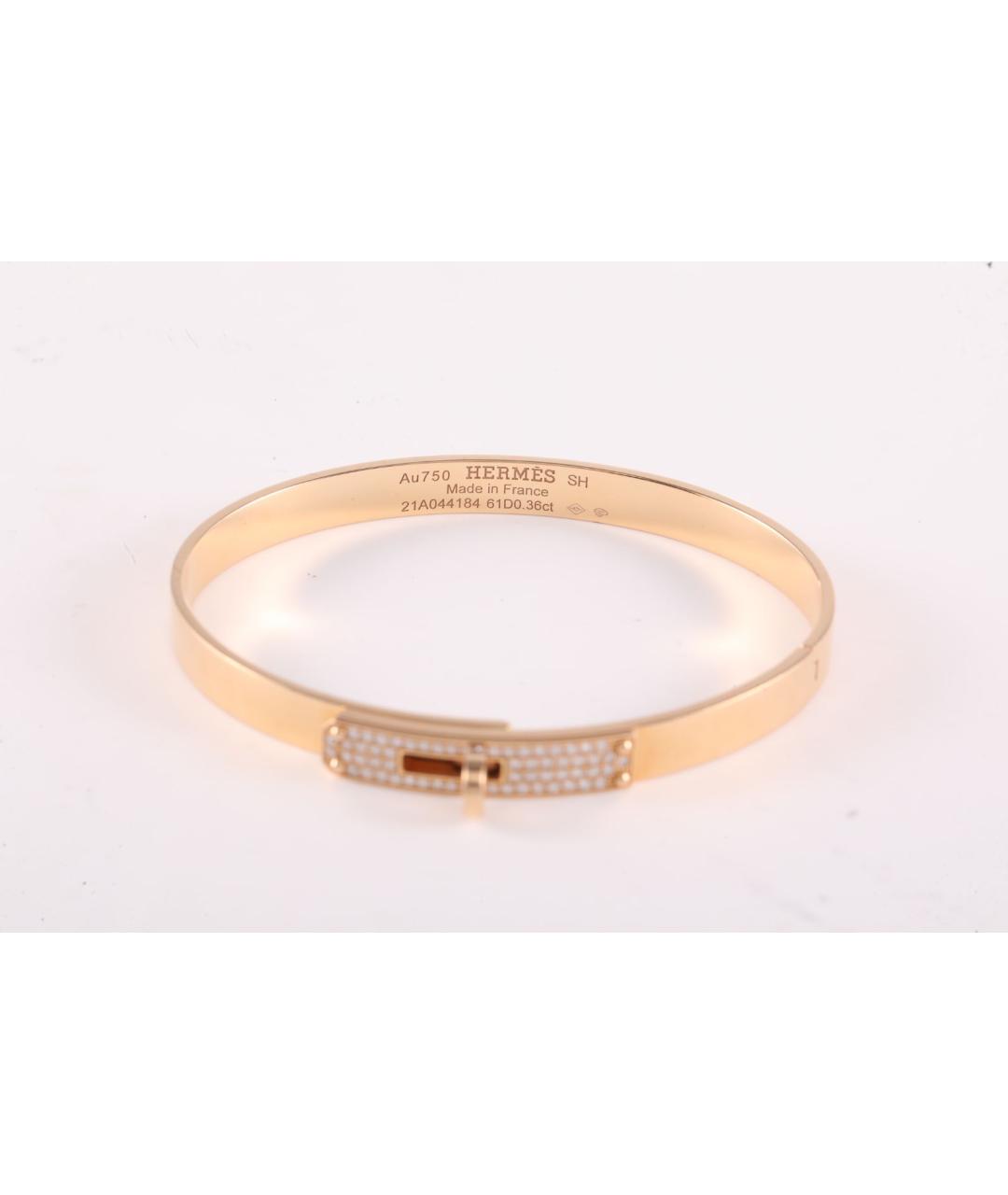 HERMES Золотой браслет из розового золота, фото 4