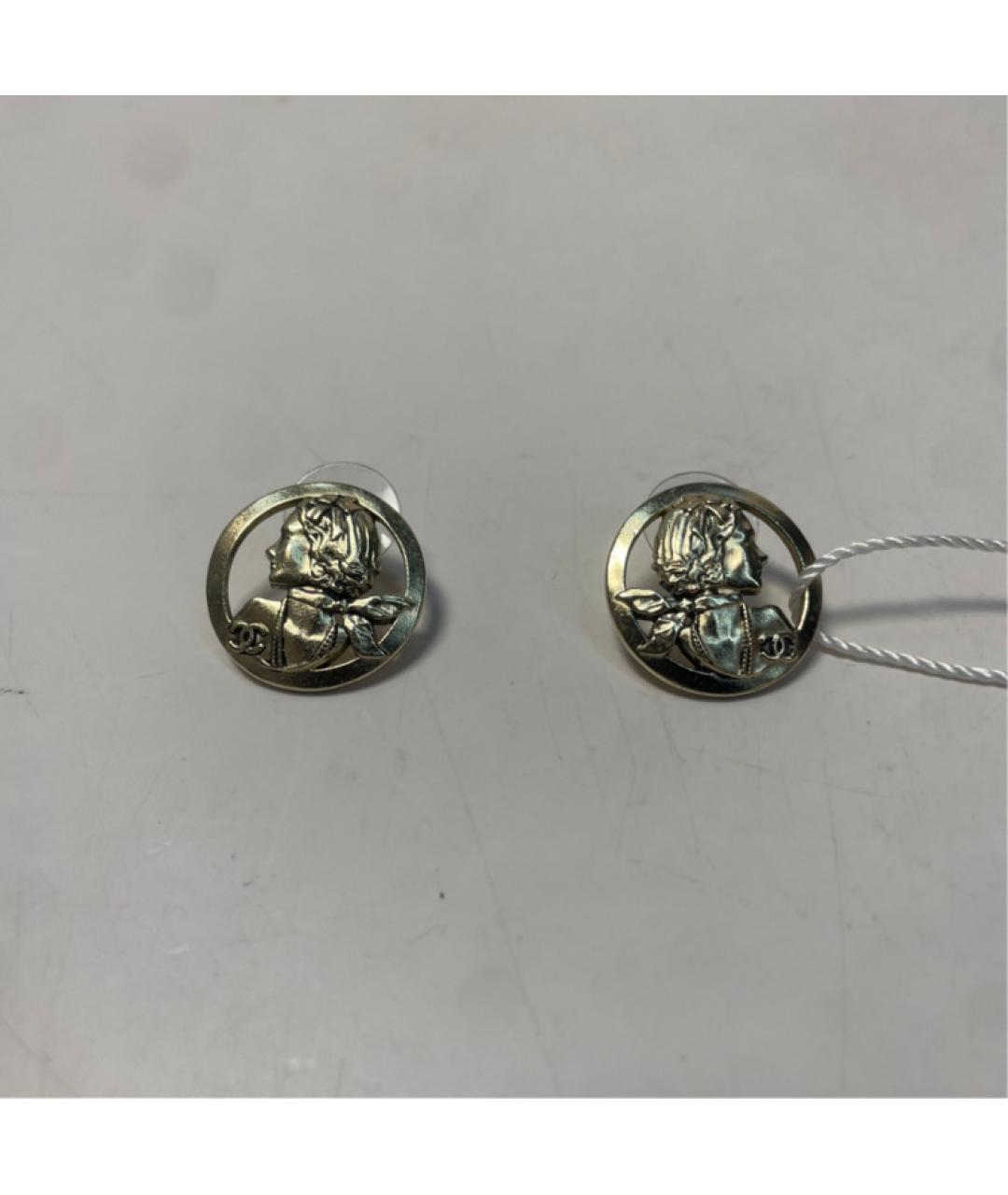 CHANEL Серебряные металлические серьги, фото 9