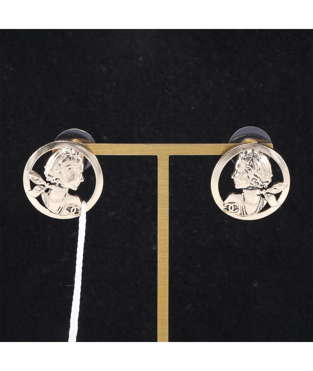 CHANEL Серебряные металлические серьги, фото 8