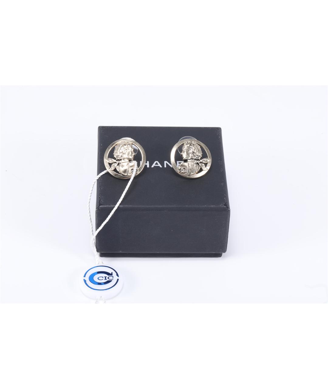 CHANEL Серебряные металлические серьги, фото 7