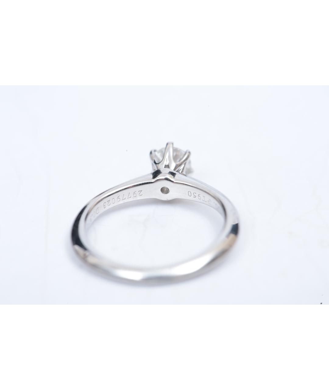 TIFFANY&CO Серебряное платиновое кольцо, фото 4