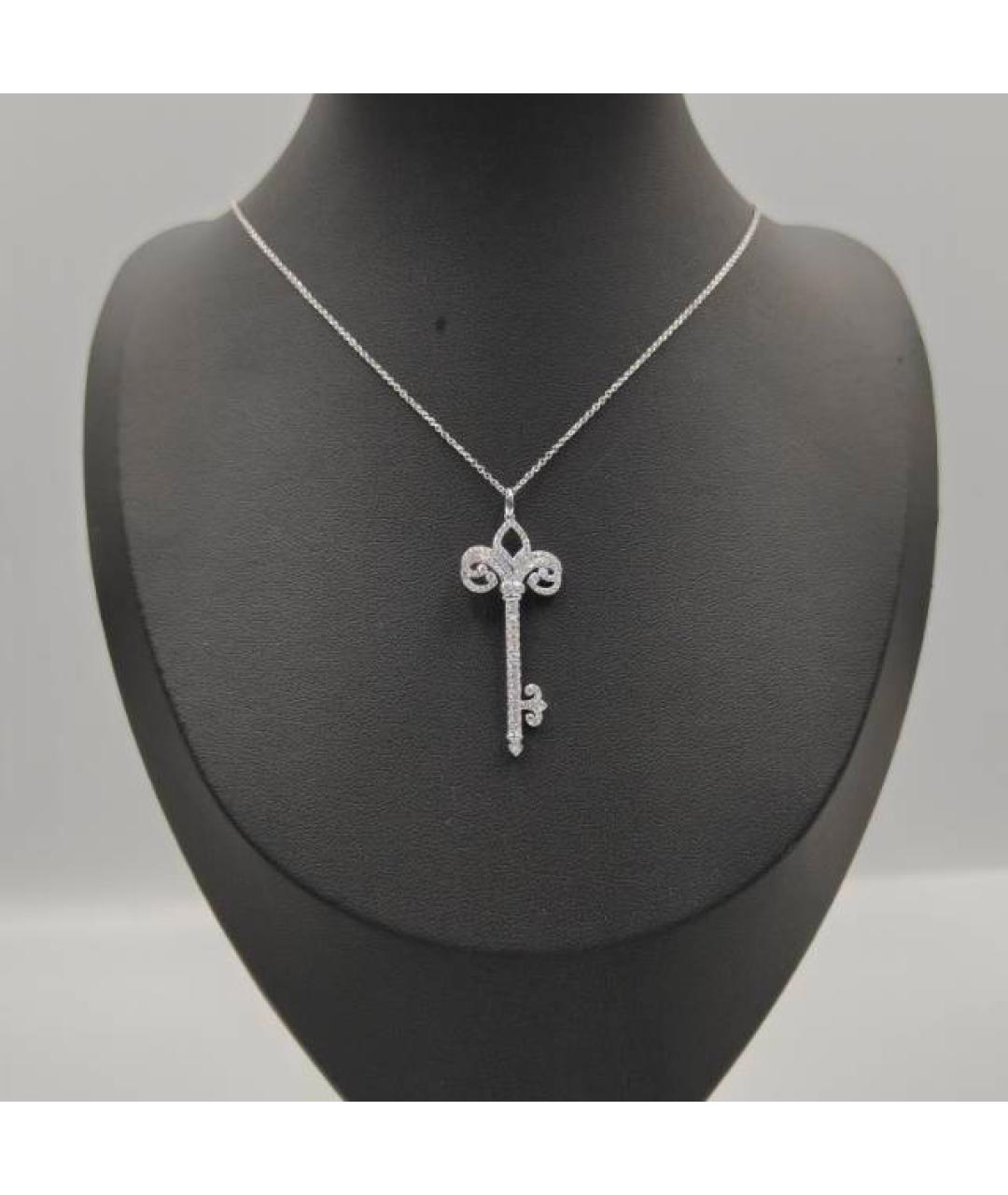 TIFFANY&CO Серебряная подвеска из белого золота, фото 5