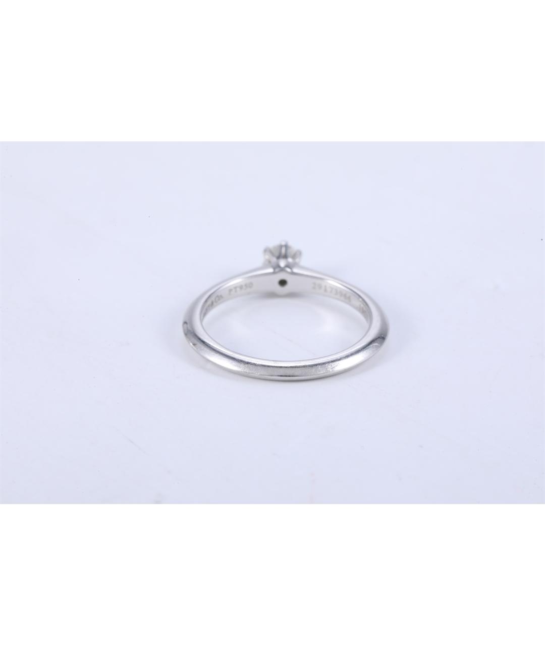 TIFFANY&CO Серебряное платиновое кольцо, фото 6