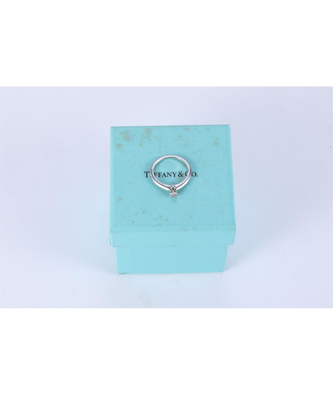 TIFFANY&CO Серебряное платиновое кольцо, фото 9