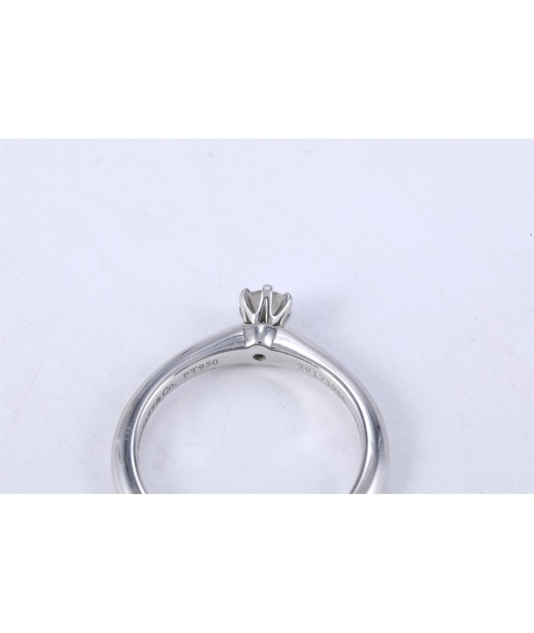 TIFFANY&CO Серебряное платиновое кольцо, фото 8