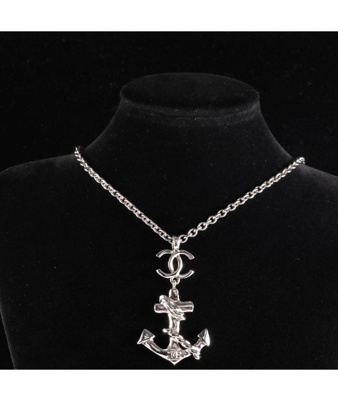 CHANEL Серебряная металлическая подвеска, фото 7