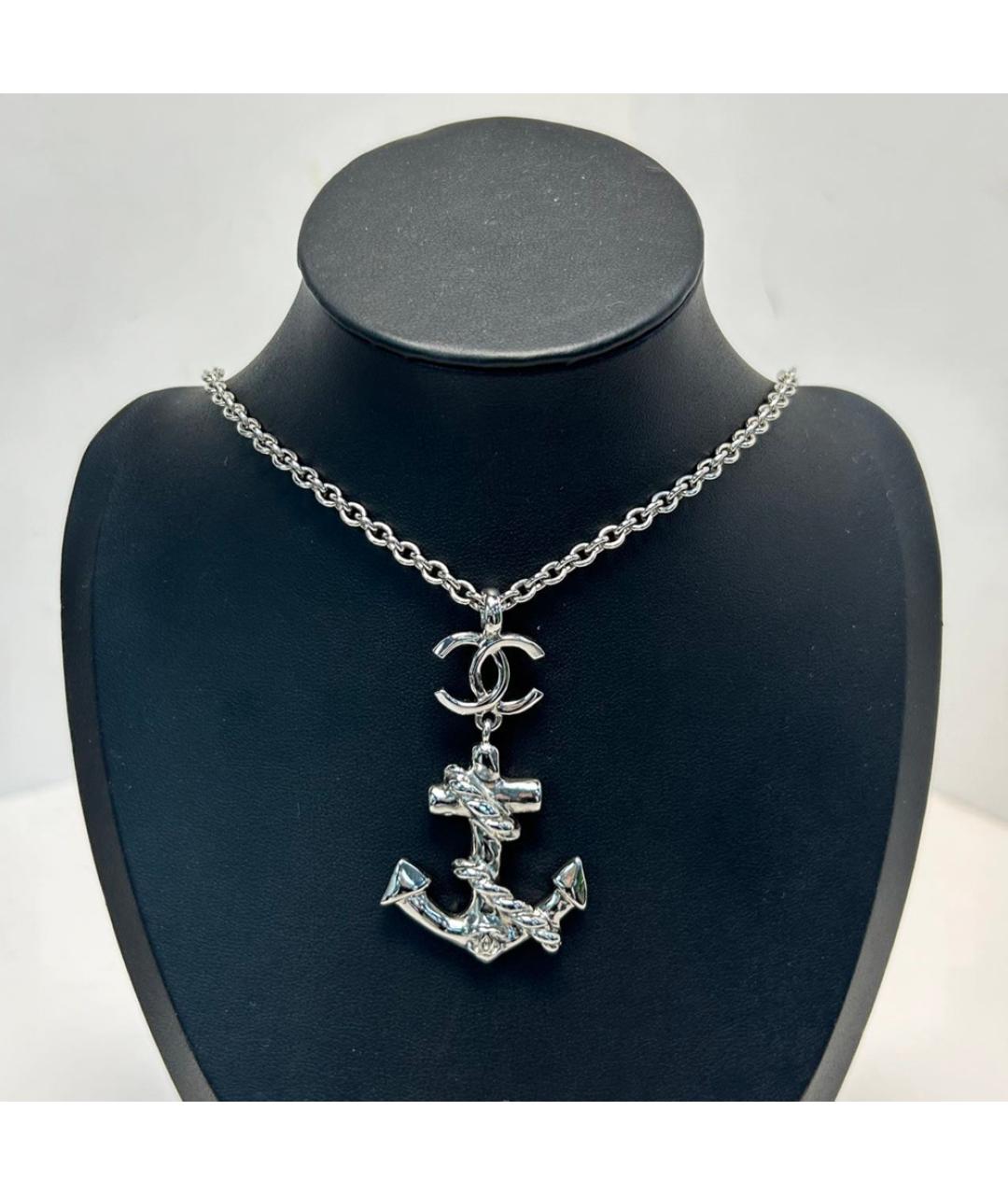 CHANEL Серебряная металлическая подвеска, фото 8