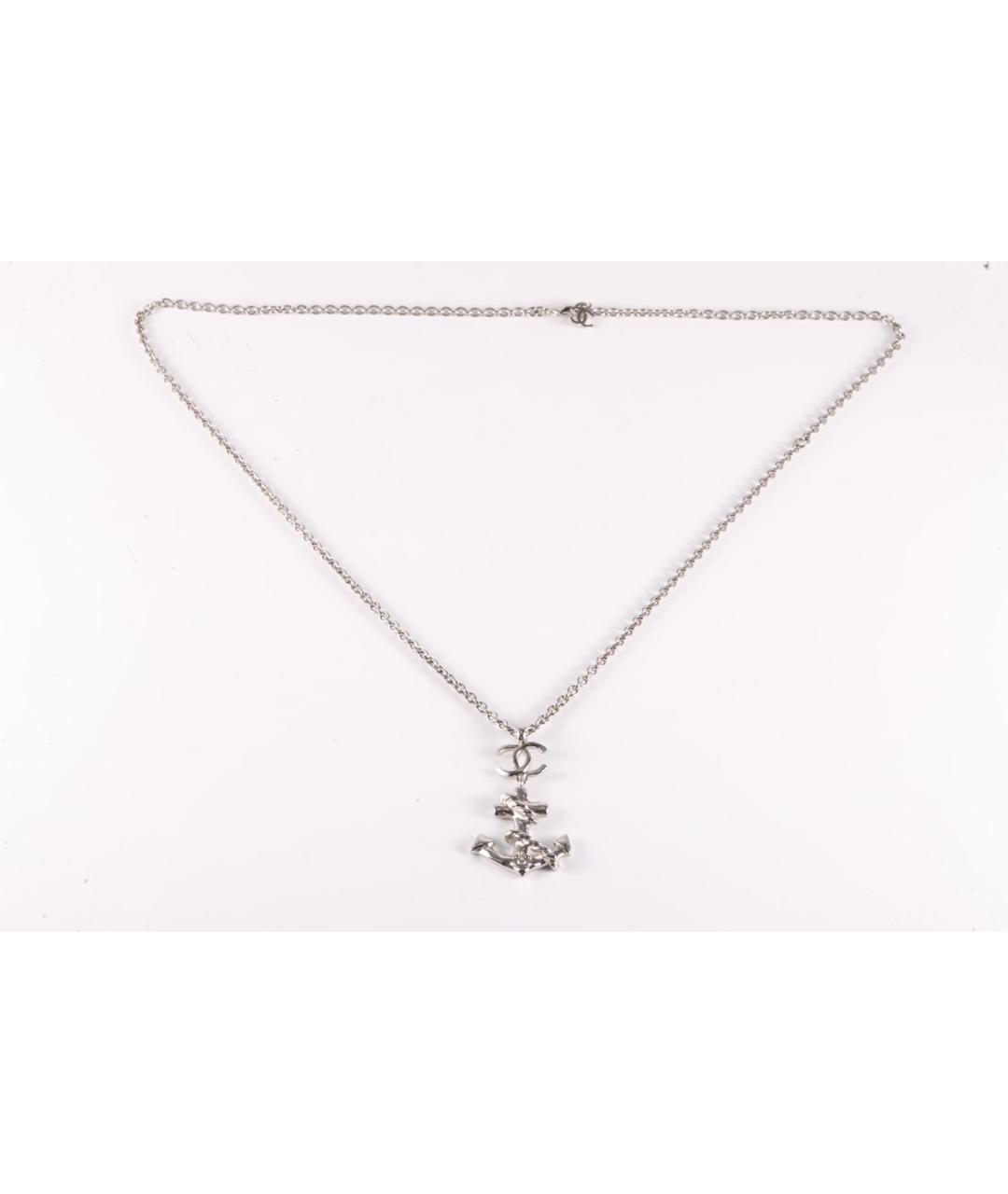 CHANEL Серебряная металлическая подвеска, фото 6