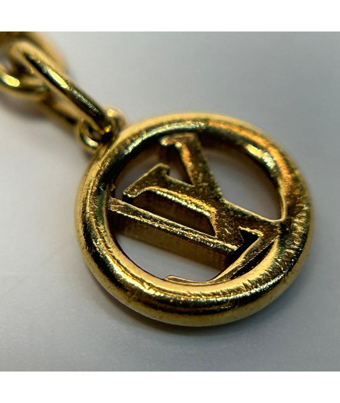 LOUIS VUITTON Золотой металлический браслет, фото 7