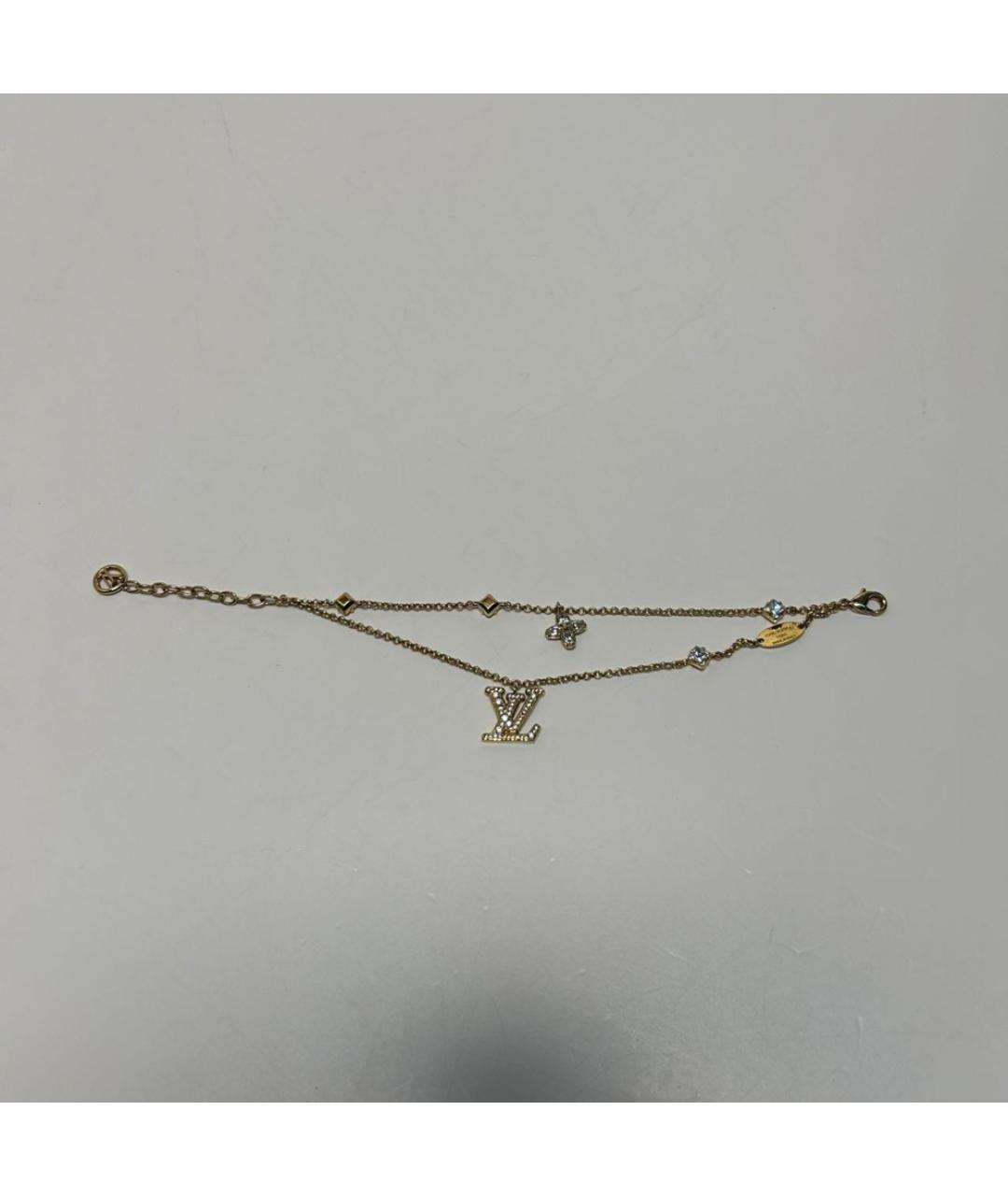 LOUIS VUITTON Золотой металлический браслет, фото 6