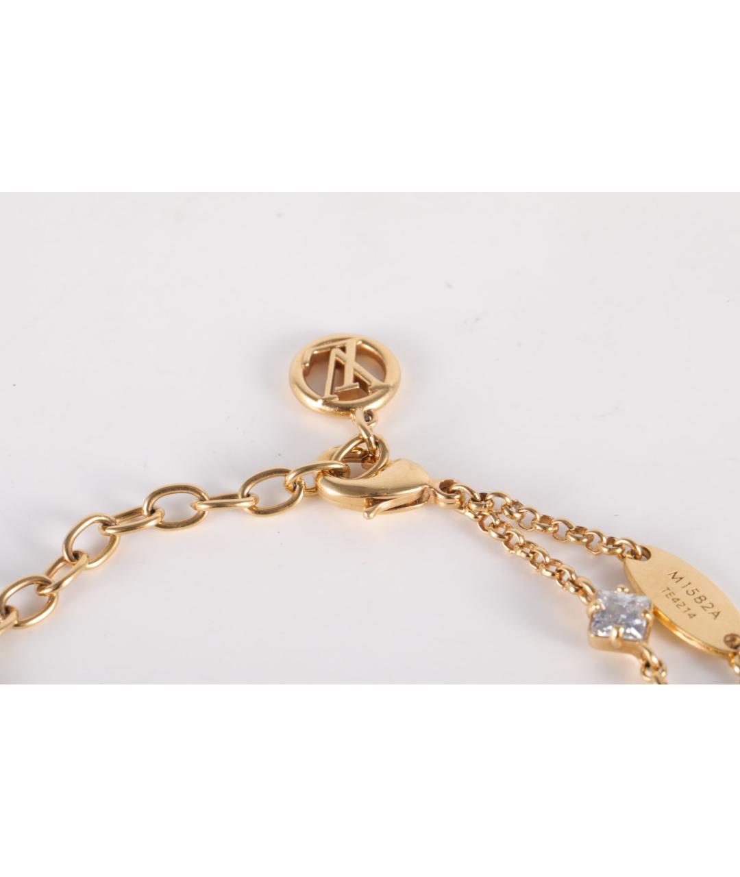 LOUIS VUITTON Золотой металлический браслет, фото 2