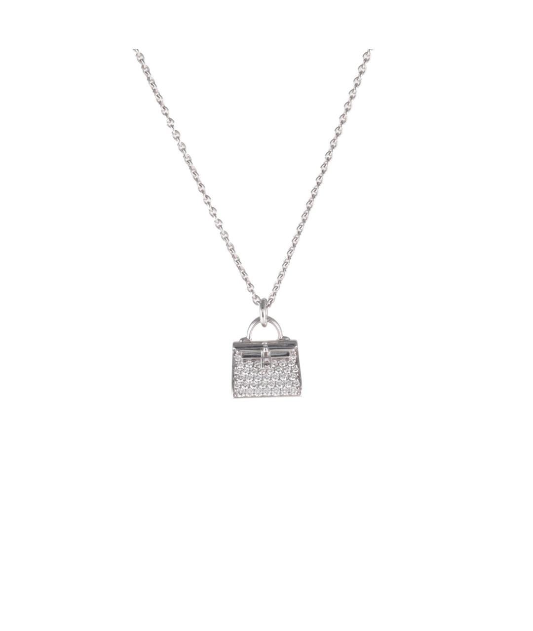 HERMES Серебряная подвеска из белого золота, фото 1