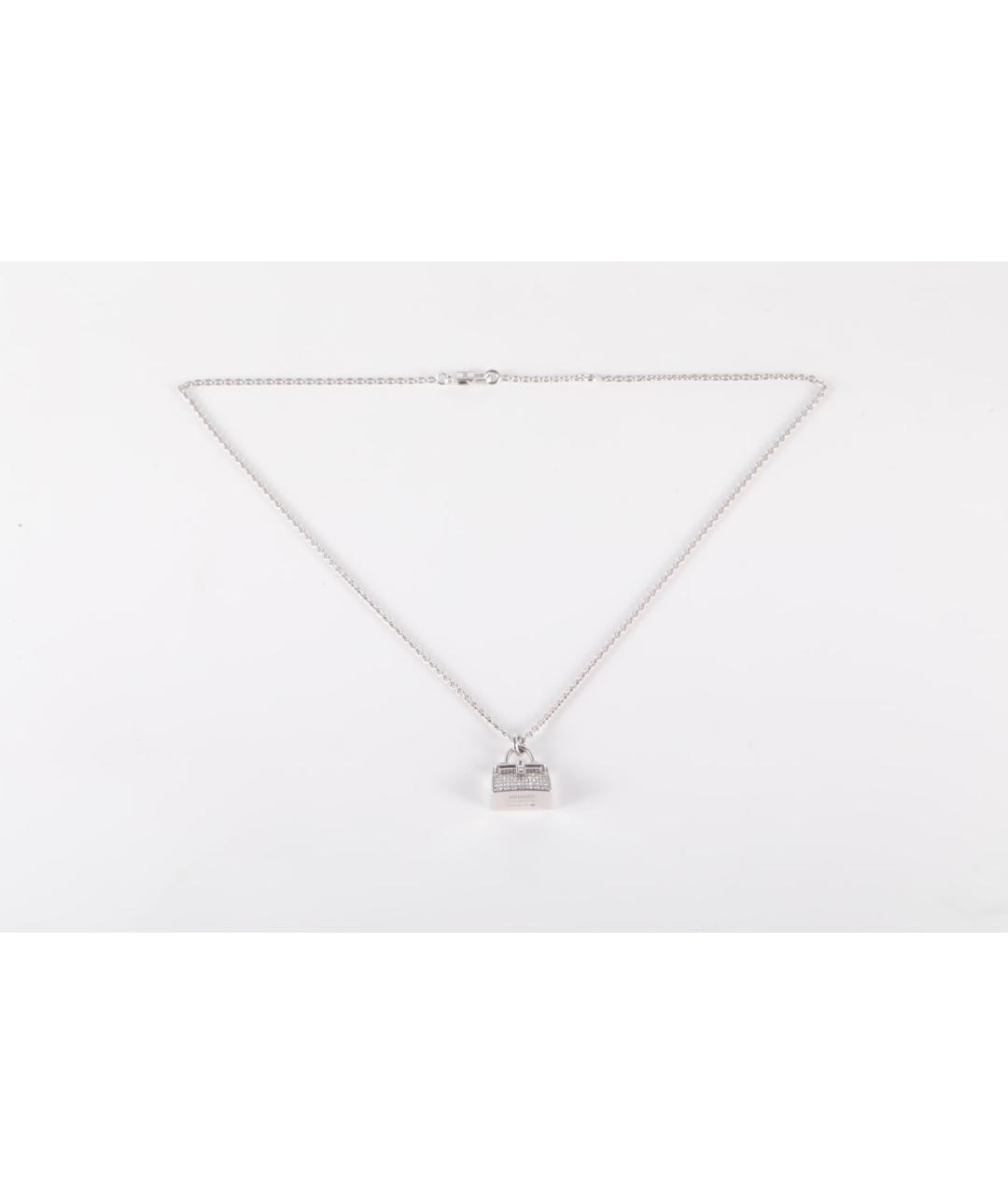 HERMES Серебряная подвеска из белого золота, фото 6