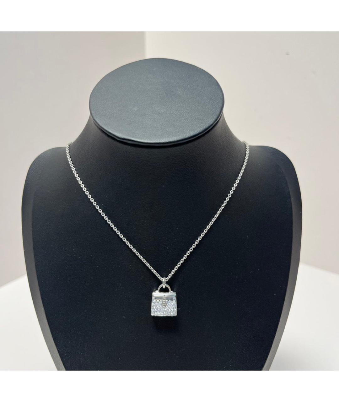 HERMES Серебряная подвеска из белого золота, фото 8