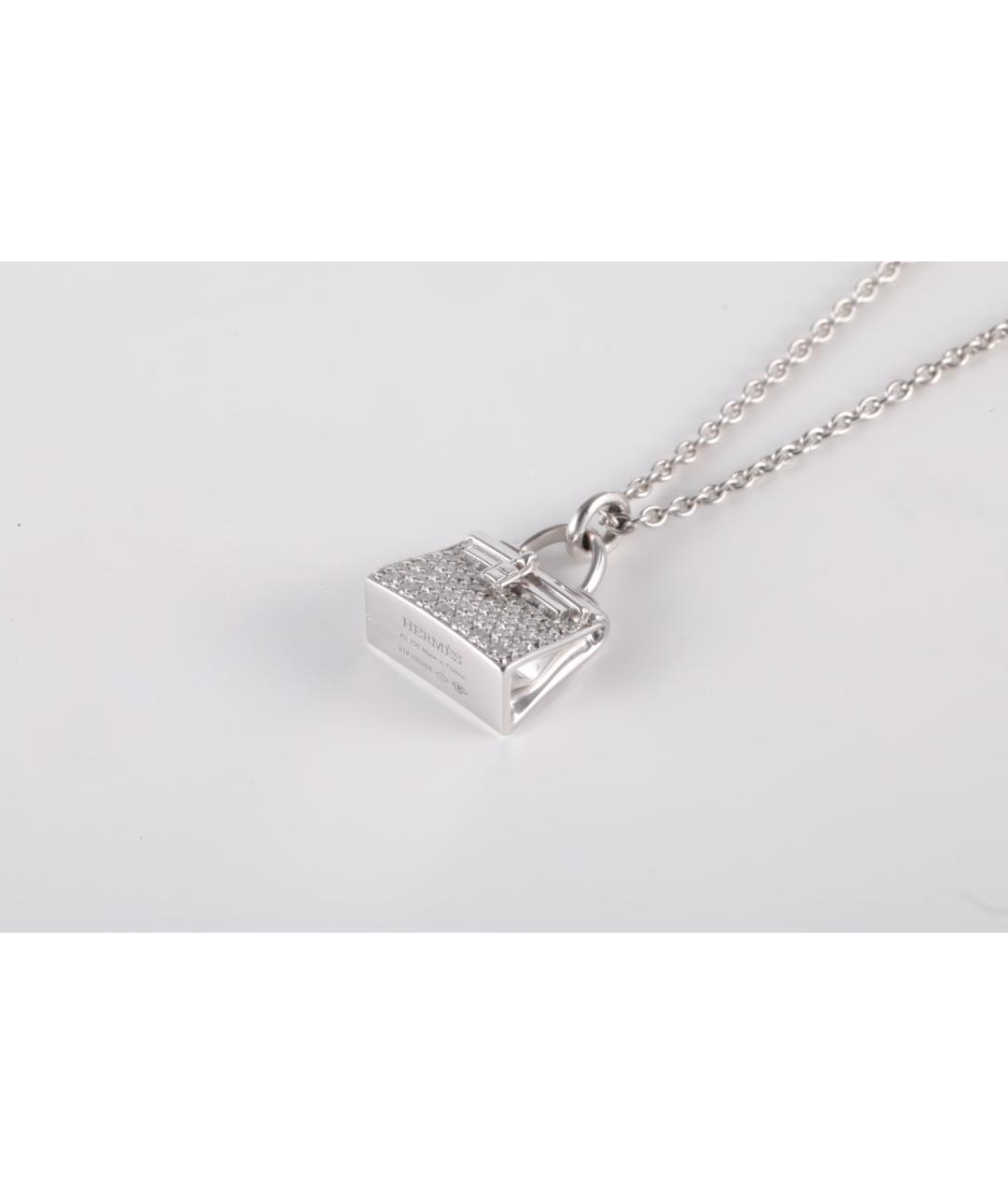 HERMES Серебряная подвеска из белого золота, фото 2