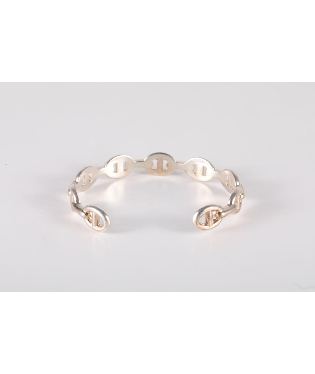 HERMES Серебрянный серебряный браслет, фото 3