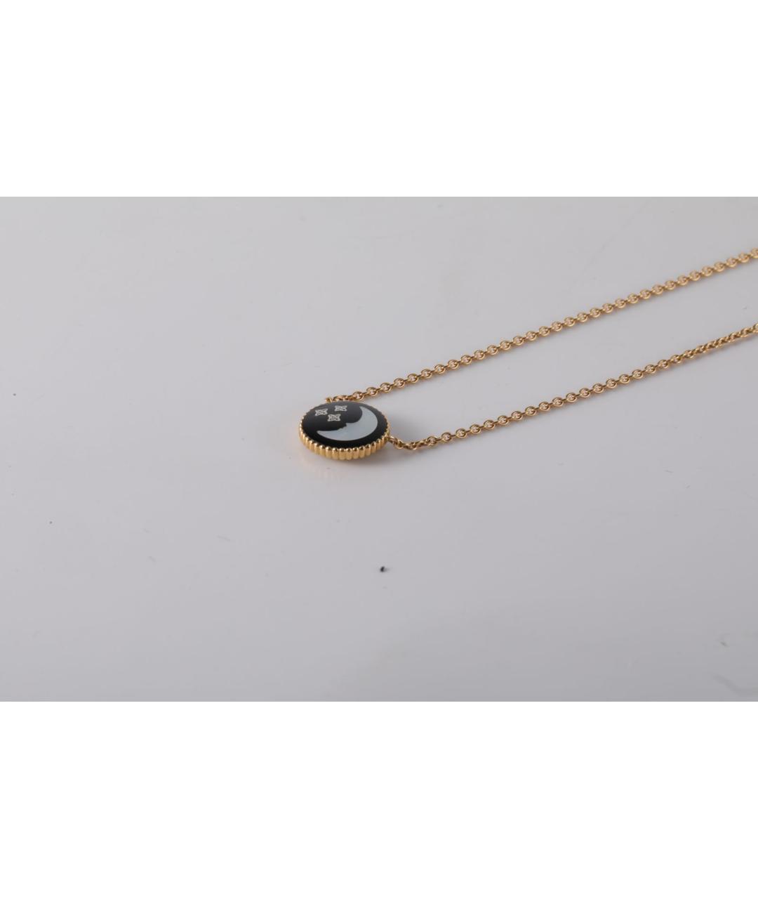 CHRISTIAN DIOR Черное колье из желтого золота, фото 2