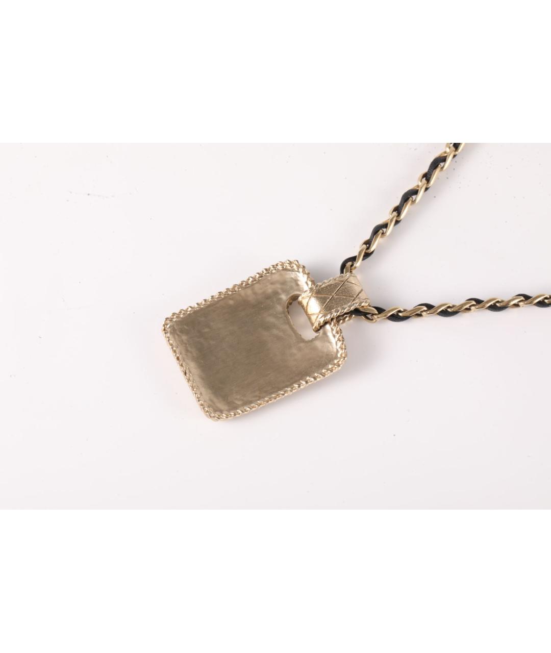 CHANEL Золотая металлическая подвеска, фото 3