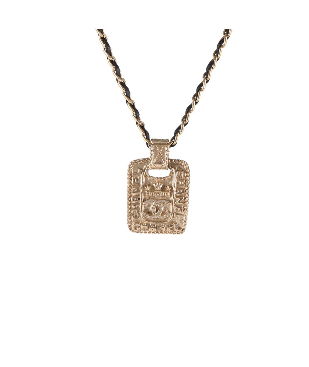 CHANEL Золотая металлическая подвеска, фото 1